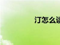 汀怎么读写（汀怎么读）