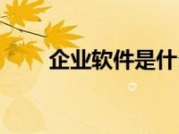 企业软件是什么（企业版软件简介）
