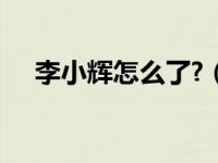 李小辉怎么了?（李小辉-影视演员简介）