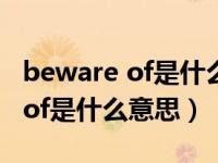 beware of是什么意思中文翻译（be aware of是什么意思）