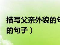 描写父亲外貌的句子100字（描写父亲的外貌的句子）