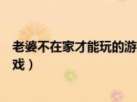 老婆不在家才能玩的游戏的广告语（老婆不在家男人玩的游戏）