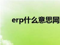 erp什么意思网络用语（erp什么意思）