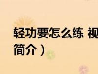 轻功要怎么练 视频教程（轻功是怎样炼成成简介）