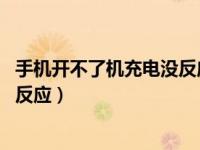 手机开不了机充电没反应是什么原因（手机开不了机 充电没反应）