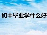 初中毕业学什么好创业（初中毕业学什么好）