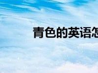 青色的英语怎么读（青色的英语）