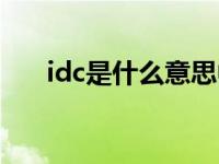 idc是什么意思中文（idc是什么意思）