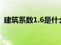 建筑系数1.6是什么意思（建筑系数怎么算）