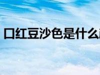 口红豆沙色是什么颜色（豆沙色是什么颜色）