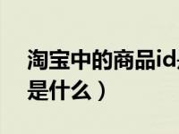 淘宝中的商品id是什么（淘宝里面的商品ID是什么）
