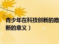 青少年在科技创新的路上需要发扬哪些精神（青少年科技创新的意义）