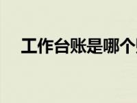 工作台账是哪个账（台帐与台账的区别）