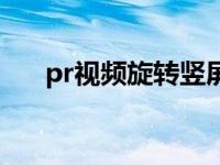 pr视频旋转竖屏变横屏（pr视频旋转）