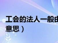 工会的法人一般由谁来担任（工会法人是什么意思）