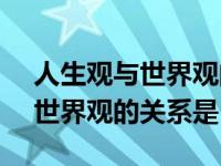 人生观与世界观的关系是( )多选（人生观与世界观的关系是）