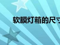 软膜灯箱的尺寸（灯箱的尺寸有哪些）