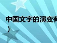 中国文字的演变有哪些了解（中国文字的演变）