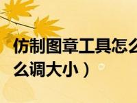 仿制图章工具怎么调大小啊（仿制图章工具怎么调大小）