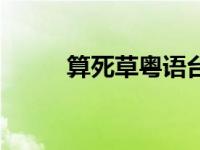 算死草粤语台词（算死草粤语版）