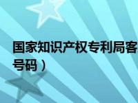 国家知识产权专利局客服电话（国家知识产权局专利局电话号码）