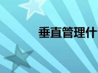 垂直管理什么意思（垂直管理）