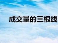 成交量的三根线（成交量三条均线设置）