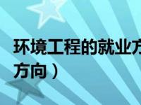 环境工程的就业方向是什么（环境工程的就业方向）