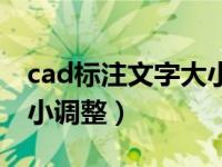 cad标注文字大小怎么调节（cad标注文字大小调整）