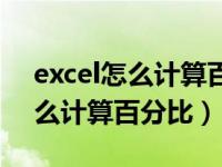 excel怎么计算百分比求和的公式（excel怎么计算百分比）