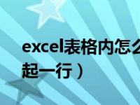 excel表格内怎么另起一行（excel表文字另起一行）