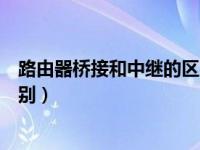 路由器桥接和中继的区别哪个好用（路由器桥接和中继的区别）