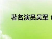 著名演员吴军（演员吴军军衔是什么）
