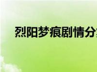 烈阳梦痕剧情分集介绍（烈阳梦痕简介）