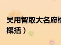 吴用智取大名府概括100字（吴用智取大名府概括）