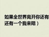 如果全世界离开你还有一个我来陪舞蹈（如果全世界离开你还有一个我来陪）