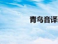 青鸟音译歌词（青鸟音译）