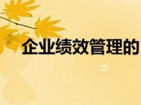 企业绩效管理的目的（绩效管理的目的）