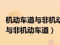 机动车道与非机动车道之间绿化带（机动车道与非机动车道）