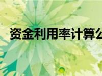 资金利用率计算公式举例子（资金利用率）