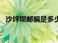 沙坪坝邮编是多少表示什么（沙坪坝邮编）