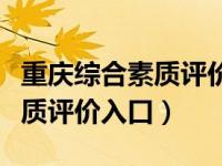 重庆综合素质评价入口登录网址（重庆综合素质评价入口）