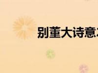 别董大诗意20字（别董大诗意）