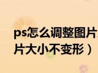 ps怎么调整图片尺寸大小不变形（ps调整图片大小不变形）