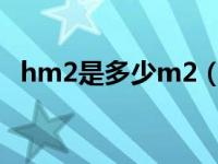hm2是多少m2（hm2是什么单位多少亩）