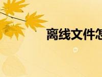 离线文件怎么发（离线文件）