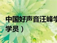 中国好声音汪峰学员英文歌（中国好声音汪峰学员）