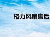 格力风扇售后服务电话（格力风扇）