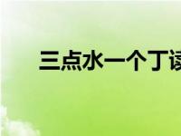 三点水一个丁读啥字（三点水一个丁）