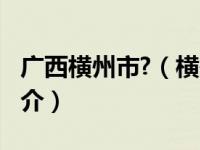 广西横州市?（横州-广西壮族自治区县级市简介）